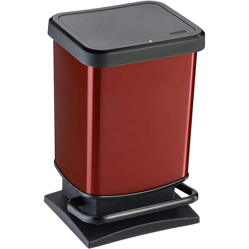 Rotho paso pedaalemmer 20l rood metallic