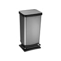Rotho paso pedaalemmer 40l carbon metallic