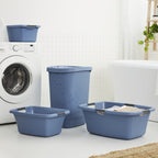 Rotho flowers wasmand 12l horizon blauw