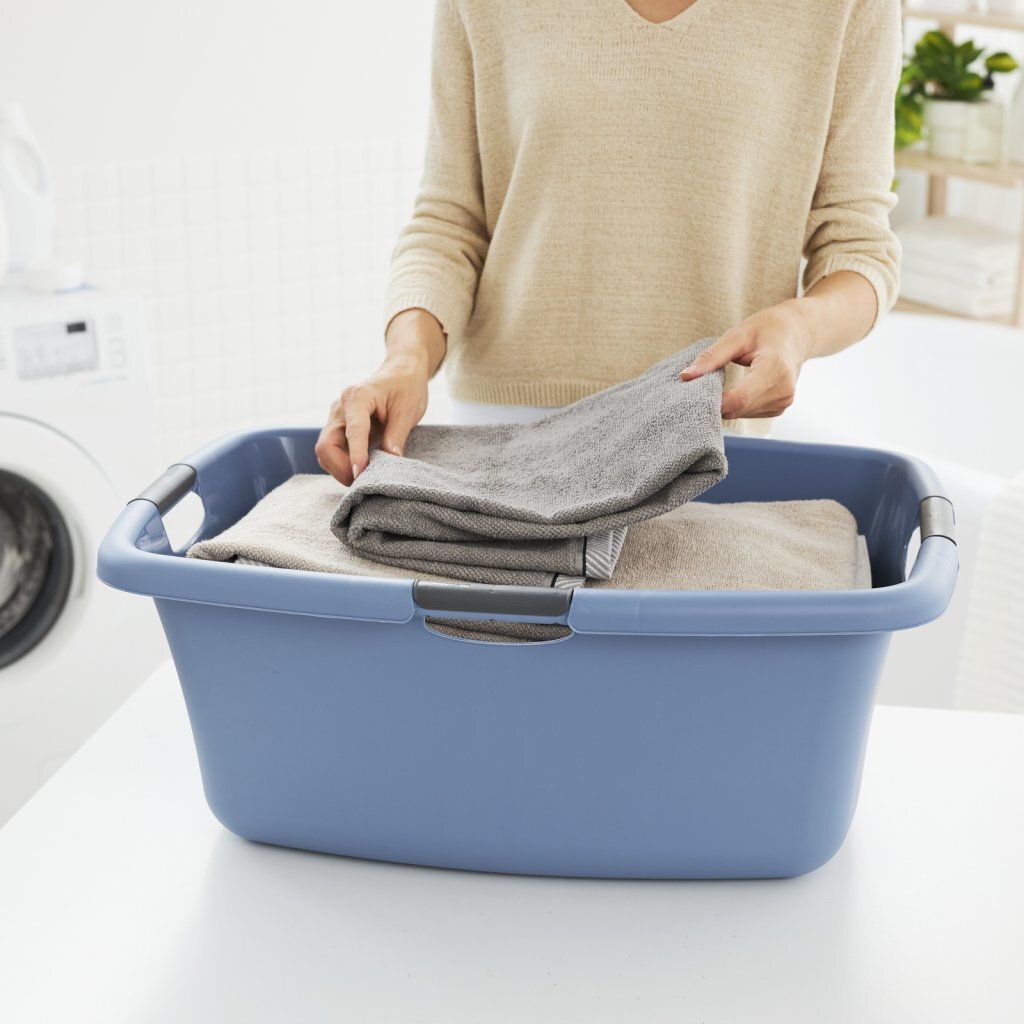 Rotho flowers wasmand 50l horizon blauw