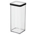 Rotho - Rotho loft bewaardoos 10x10x21 cm 1.5l zwart/transparant