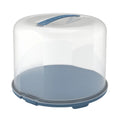Rotho fresh taartdoos xl 35.5x34.5x26 cm horizon blauw transparant
