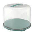 Rotho fresh taartdoos xl 35.5x34.5x26 cm mistletoe groen transparant