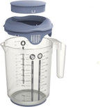 Rotho - Rotho fresh mixbeker met spatdeksel 15l horizon blauw