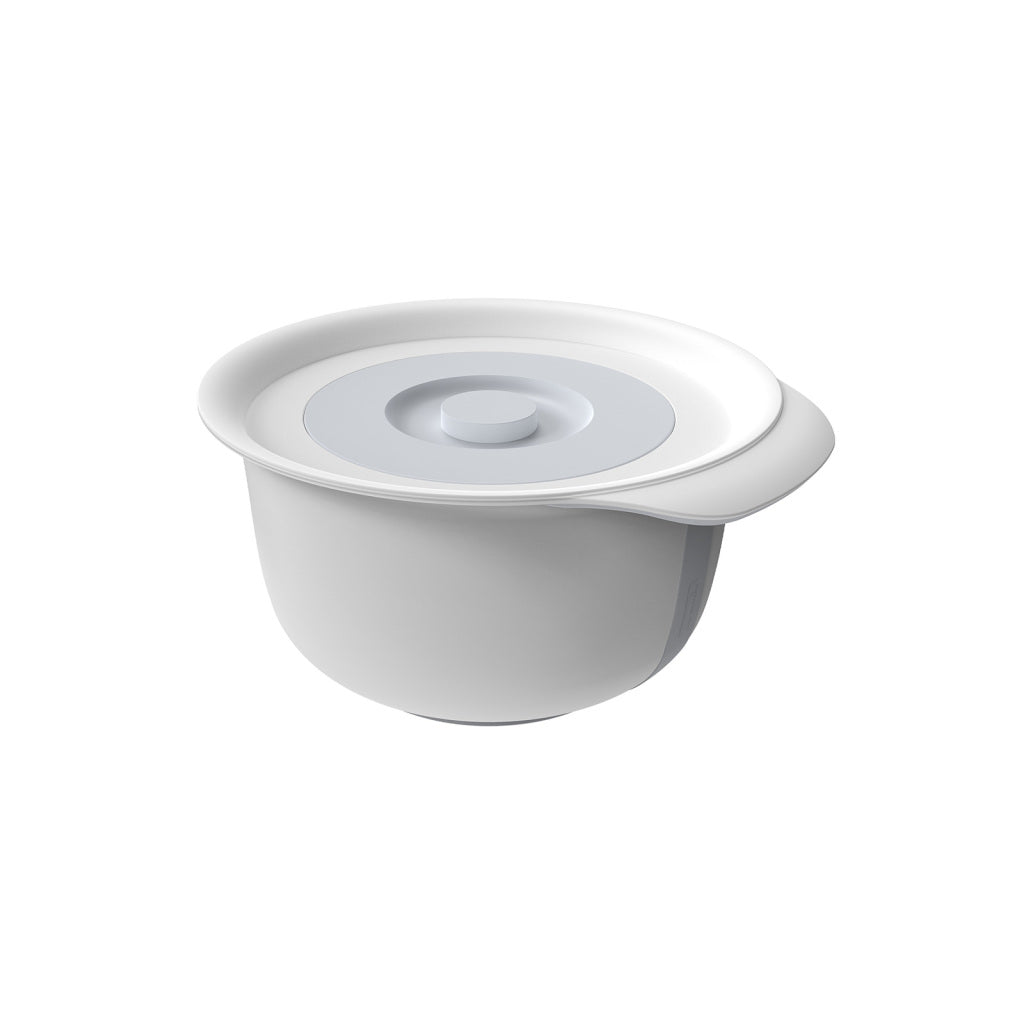 Rotho - Rotho fresh beslagkom met spatdeksel 4l cool grey