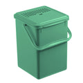 Rotho bio compostemmer - gft afvalbak 8l - bpa vrij - incl koolstoffilter - groen.