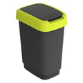 Rotho - Rotho twist afvalbak 10l lime/antraciet