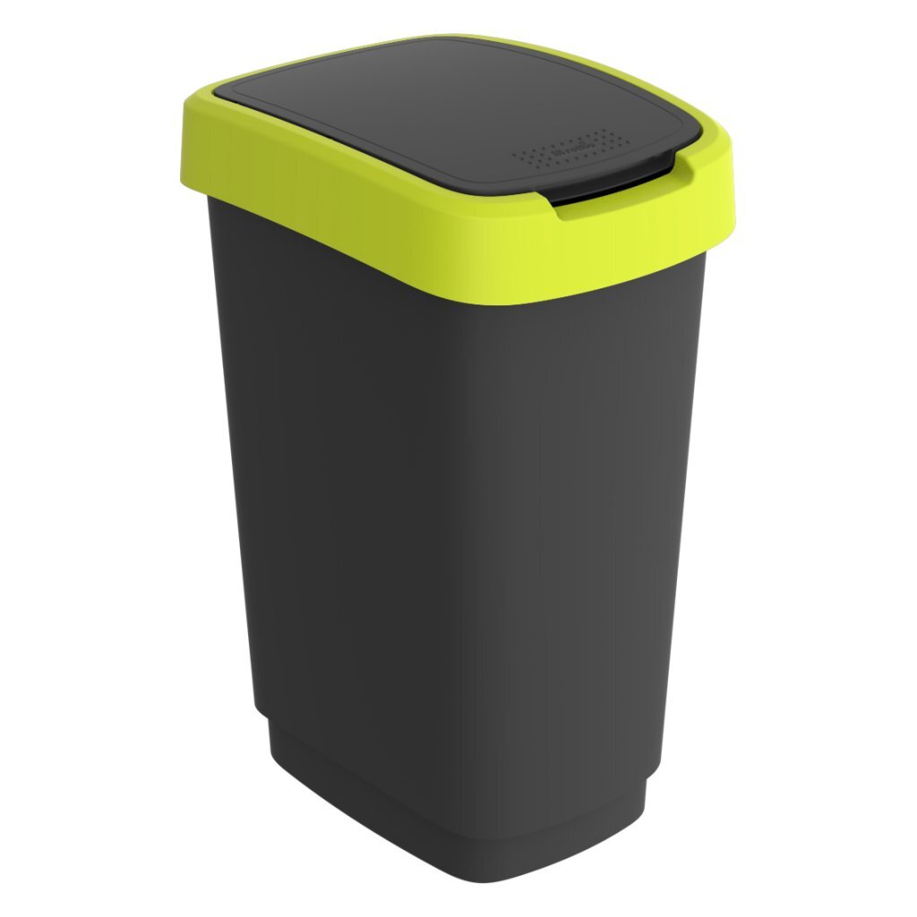 Rotho - Rotho twist afvalbak 25l lime/antraciet