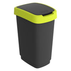 Rotho - Rotho twist afvalbak 25l lime/antraciet