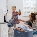 Rotho jona wasmand 39l horizon blauw