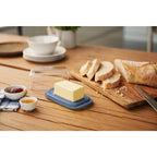 Rotho fresh botervloot 18x9.5x6.9 cm horizon blauw transparant