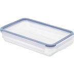Rotho - Rotho clic & lock koelkast bewaardoos 1l vlak horizon blauw/transparant