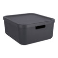 Rotho albula decoratie opbergbox 20l antraciet