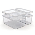Rotho cauma set koelkastorganizer 4.65l + 2l + 1.15l + 2x 1.2l transparant