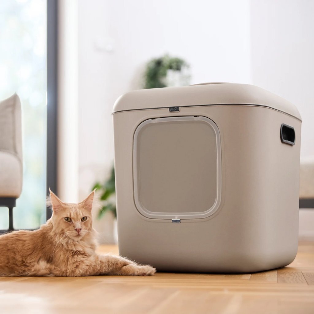 Rotho mypet biala xl kattenbak 61.4x49.2x57.6 cm beige