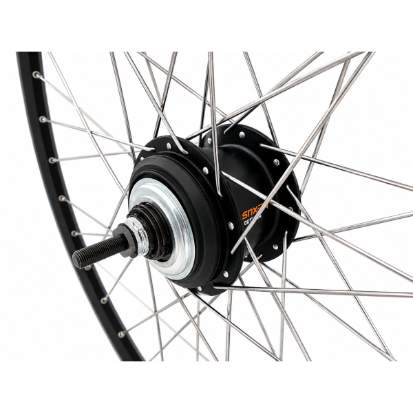Shimano - Achterwiel 28 inch met nexus 8 rollerbrake - rvs spaken - zwart