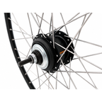 Shimano - Achterwiel 28 inch met nexus 8 rollerbrake - rvs spaken - zwart
