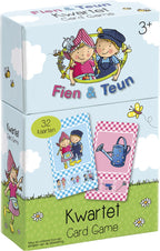 Bambolino - Bambolino Fien & teun kwartet - boerderij thema educatief spel cadeautip - 32 kaarten 8 kwartetten - vanaf 3 jaar - toys