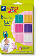 Fimo - Fimo kids -ovenhardende boetseerklei - colour pack girlie (6 x 42g)