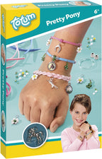 Totum - Totum pretty pony - knutselset paarden sieraden maken - bedel armbandjes maken met hoefijzer en paardenbedels - creatief speelgoed meisjes knutselset - cadeautip