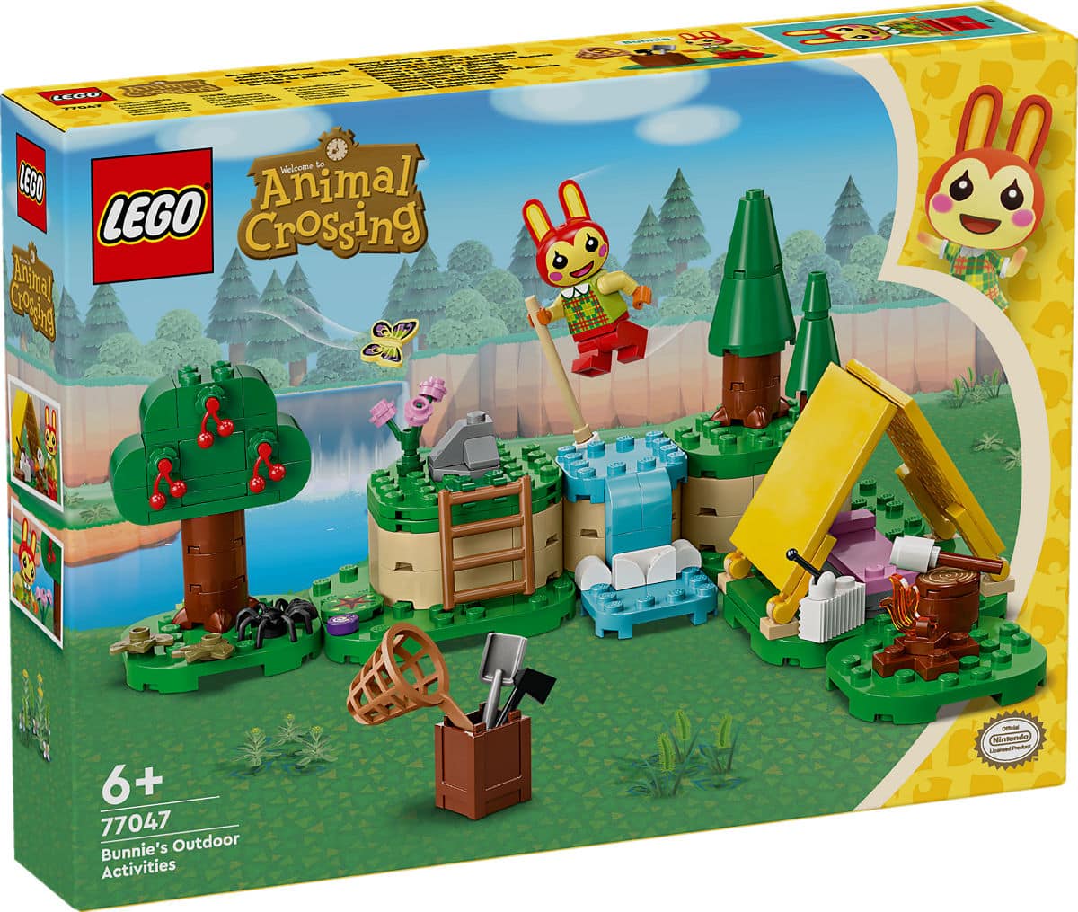Lego animal crossing - kamperen met bunnie constructiespeelgoed (77047)