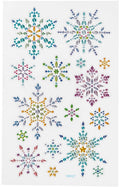Creativ Company - Creativ Company Diamond stickers - ijskristallen - winter thema stickers - zelfklevende strass stickers - luxe glitter knutselstickers - creatieve versiering - 1 vel