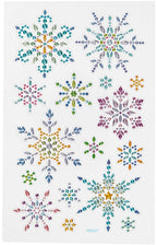 Creativ Company - Creativ Company Diamond stickers - ijskristallen - winter thema stickers - zelfklevende strass stickers - luxe glitter knutselstickers - creatieve versiering - 1 vel