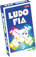 Tactic ludo – bordspel – compacte editie – klassiek familiespel – vanaf 5 jaar – 2 tot 4 spelers