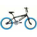 Royal - Royal Bmx fiets -bugatti tornado freestyle 20 inch - mat zwart met blauwe banden