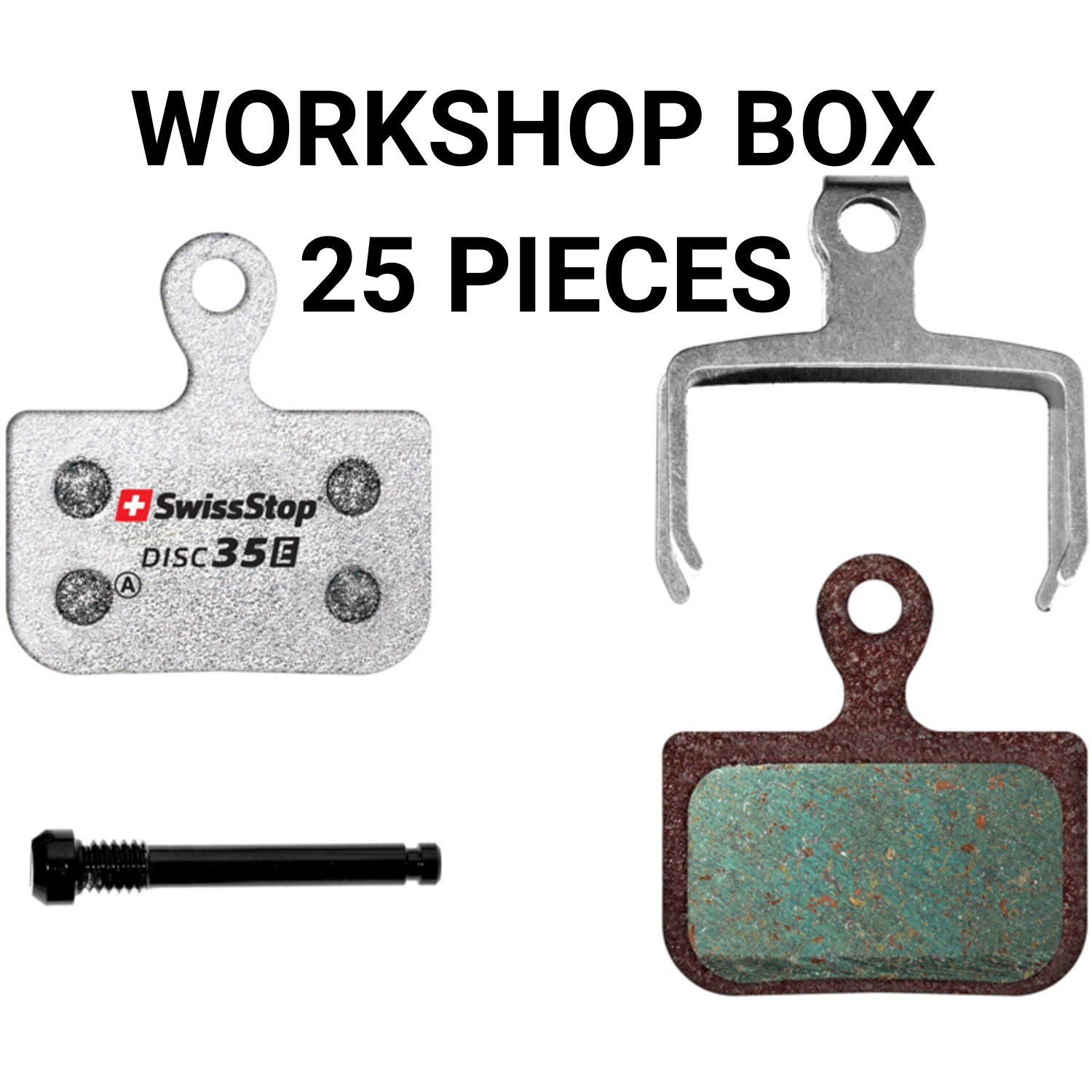 Swissstop - Swissstop - remblokset disc 35 e - sram red axs force rival werkplaats verpakking 25 sets