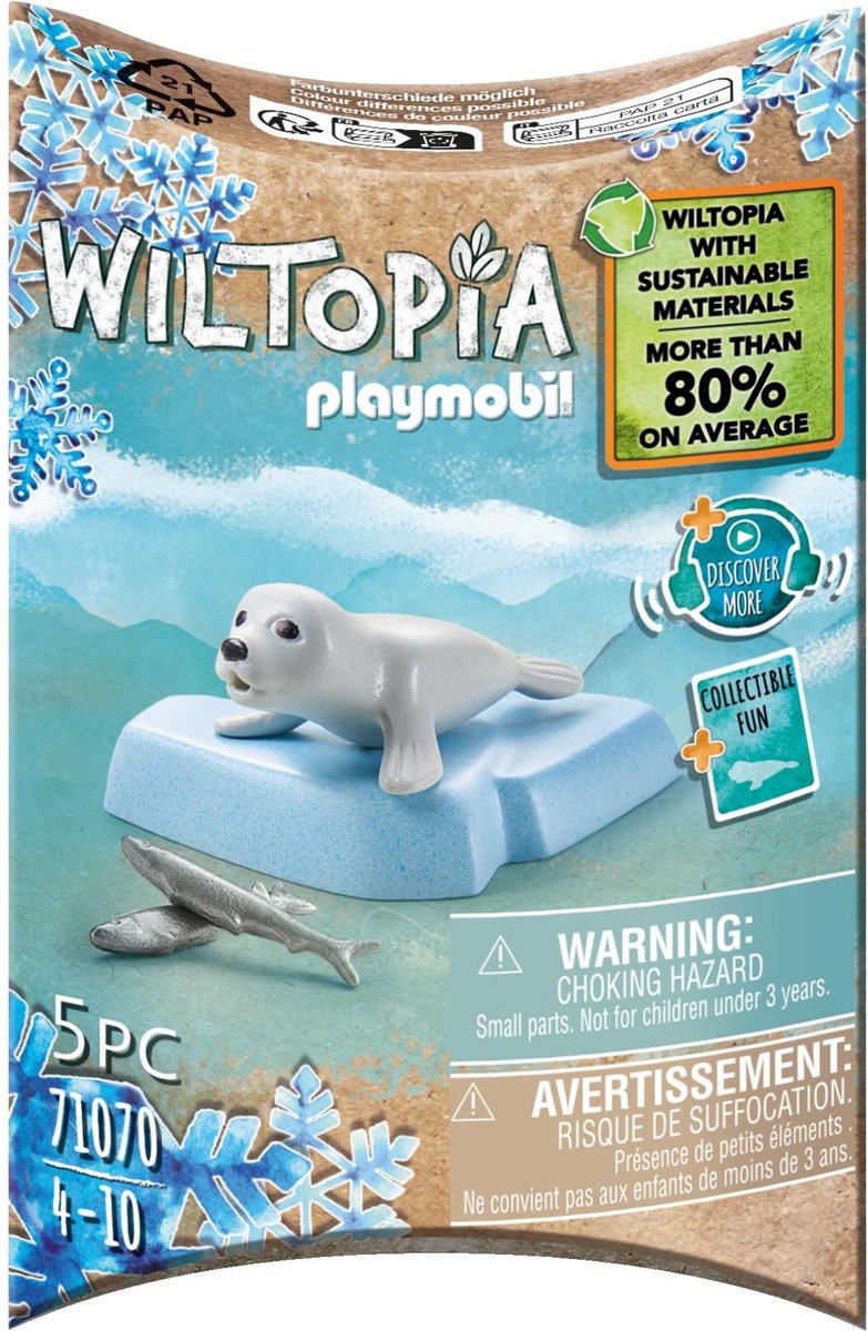 PLAYMOBIL - PLAYMOBIL wiltopia baby zeehond - 71070