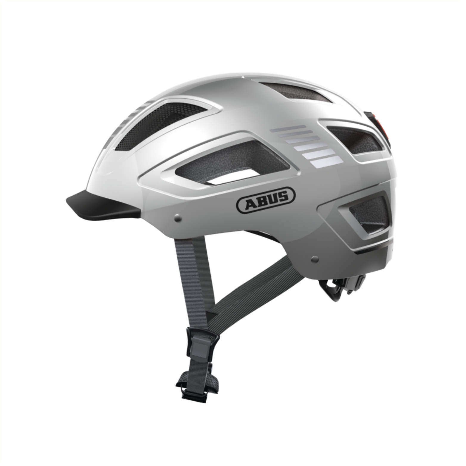 Casque Abus Hyban 2.0 signal Argent L 56-61cm