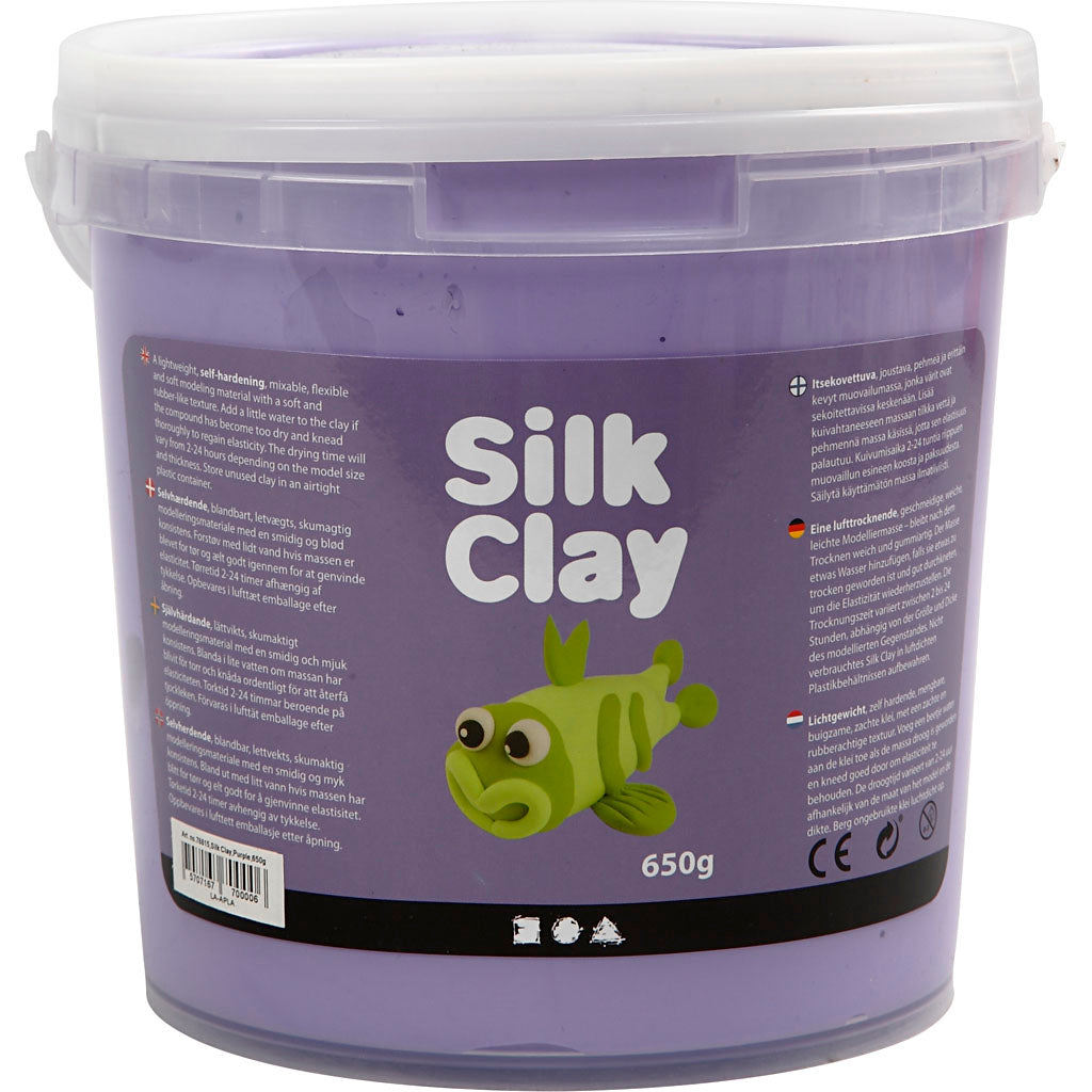 Silk Clay - Silk Clay Https://www.cchobby.nl/silk-clayr-paars-650-gr-1-emmer