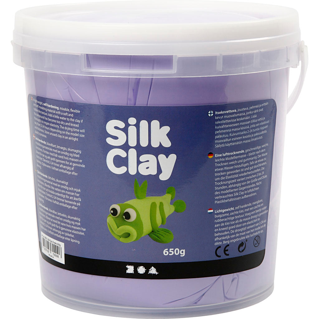 Silk Clay - Silk Clay Https://www.cchobby.nl/silk-clayr-paars-650-gr-1-emmer