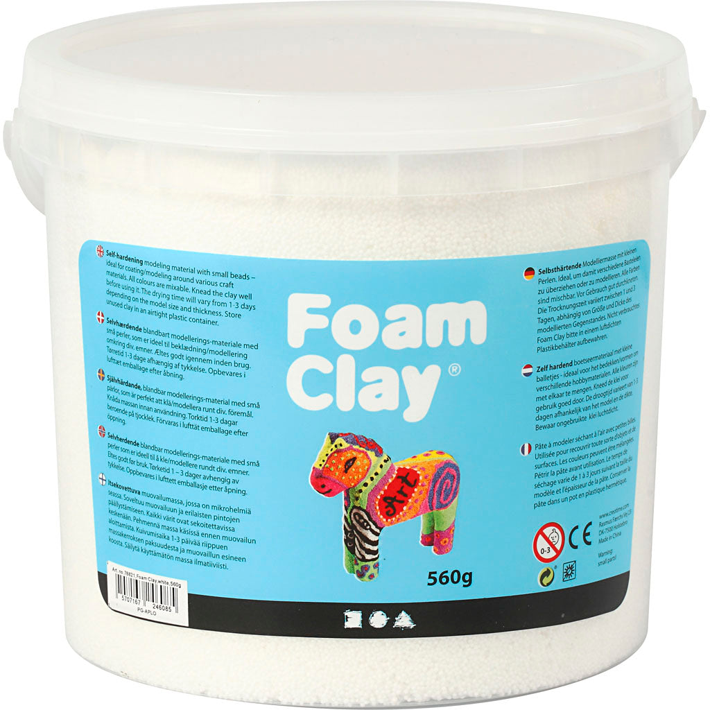 Foam clay - wit, 560gr.