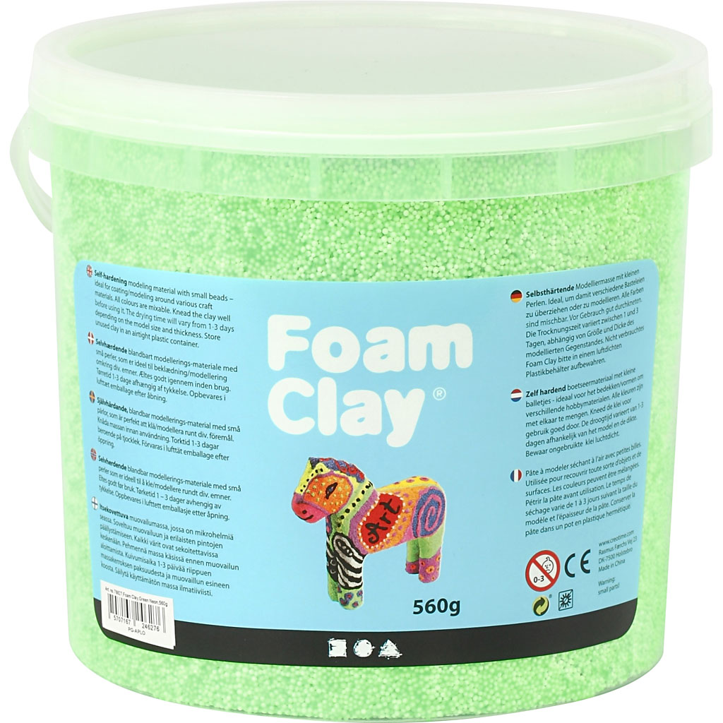 Foam Clay - Foam Clay Https://www.cchobby.nl/foam-clayr-neon-groen-560-gr-1-emmer