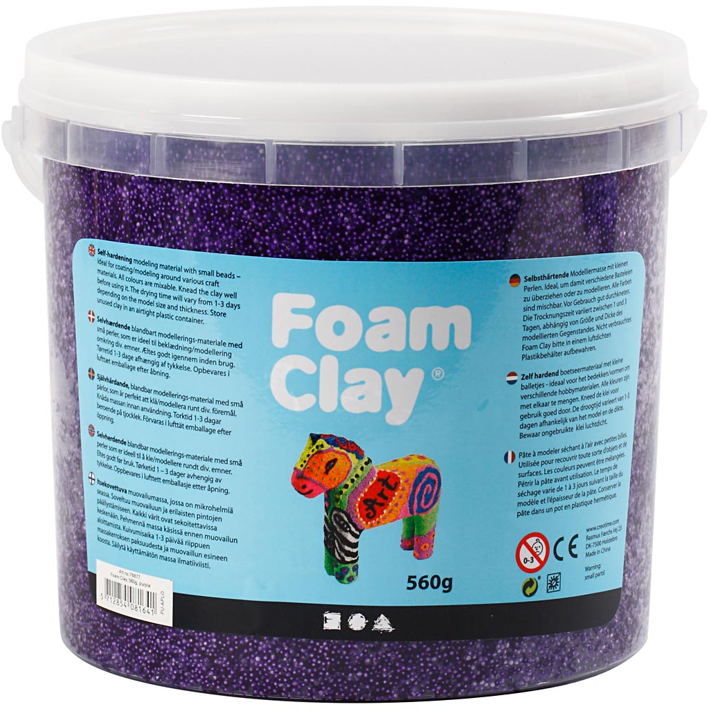 Foam Clay - Foam Clay Https://www.cchobby.nl/foam-clayr-paars-560-gr-1-emmer
