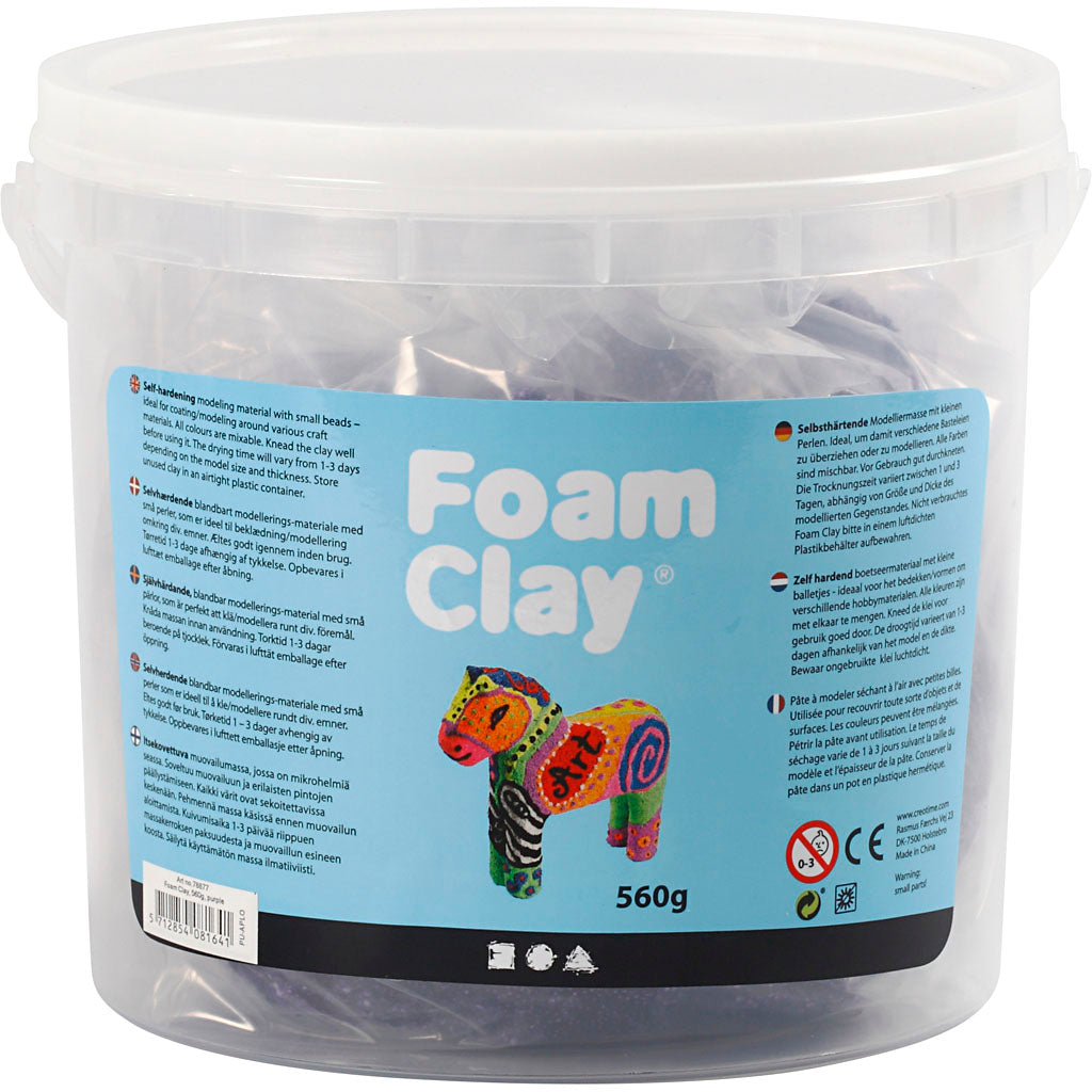 Foam Clay - Foam Clay Https://www.cchobby.nl/foam-clayr-paars-560-gr-1-emmer