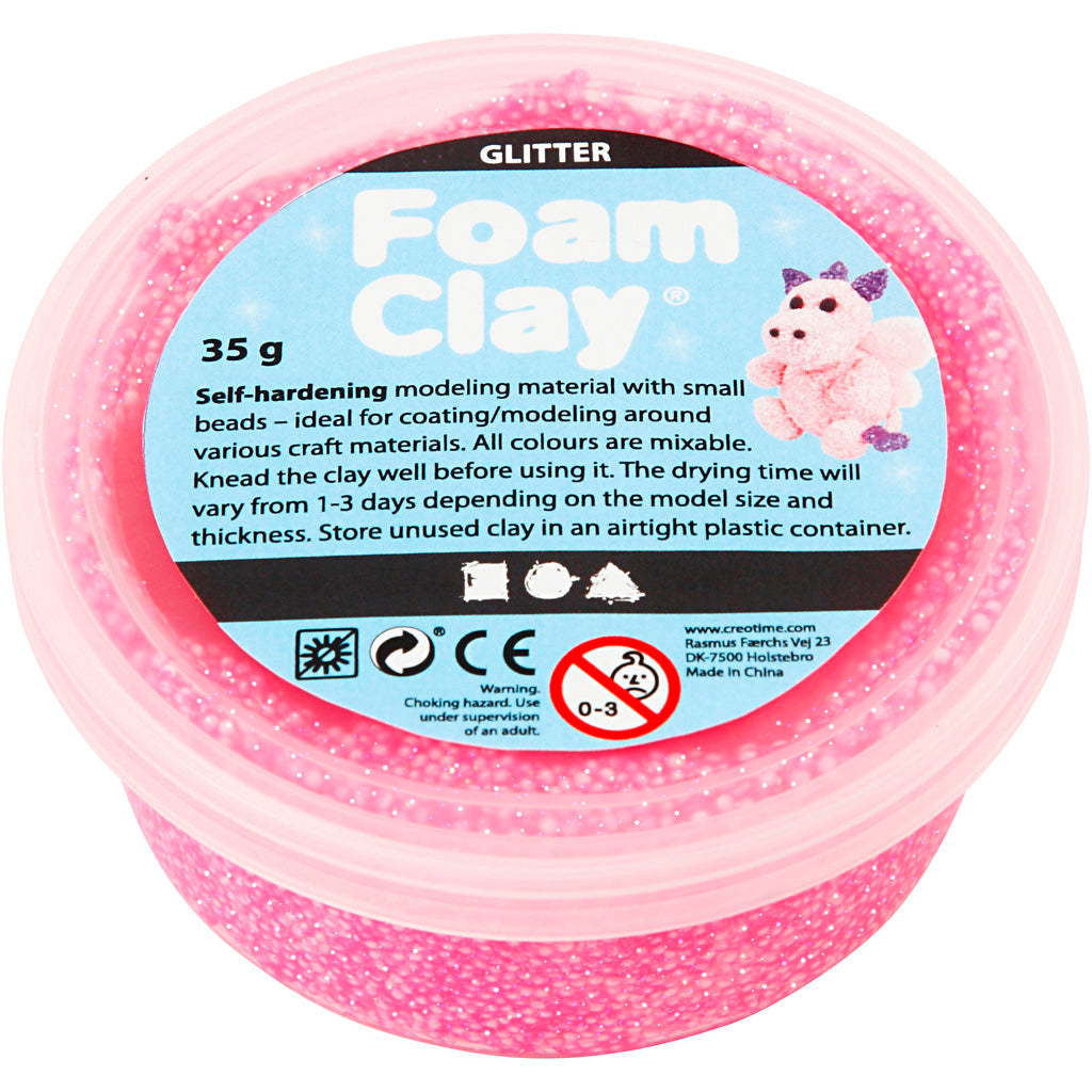 Creativ Company - Creativ Company Https://www.cchobby.nl/foam-clayr-glitter-roze-35-gr-1-doosje