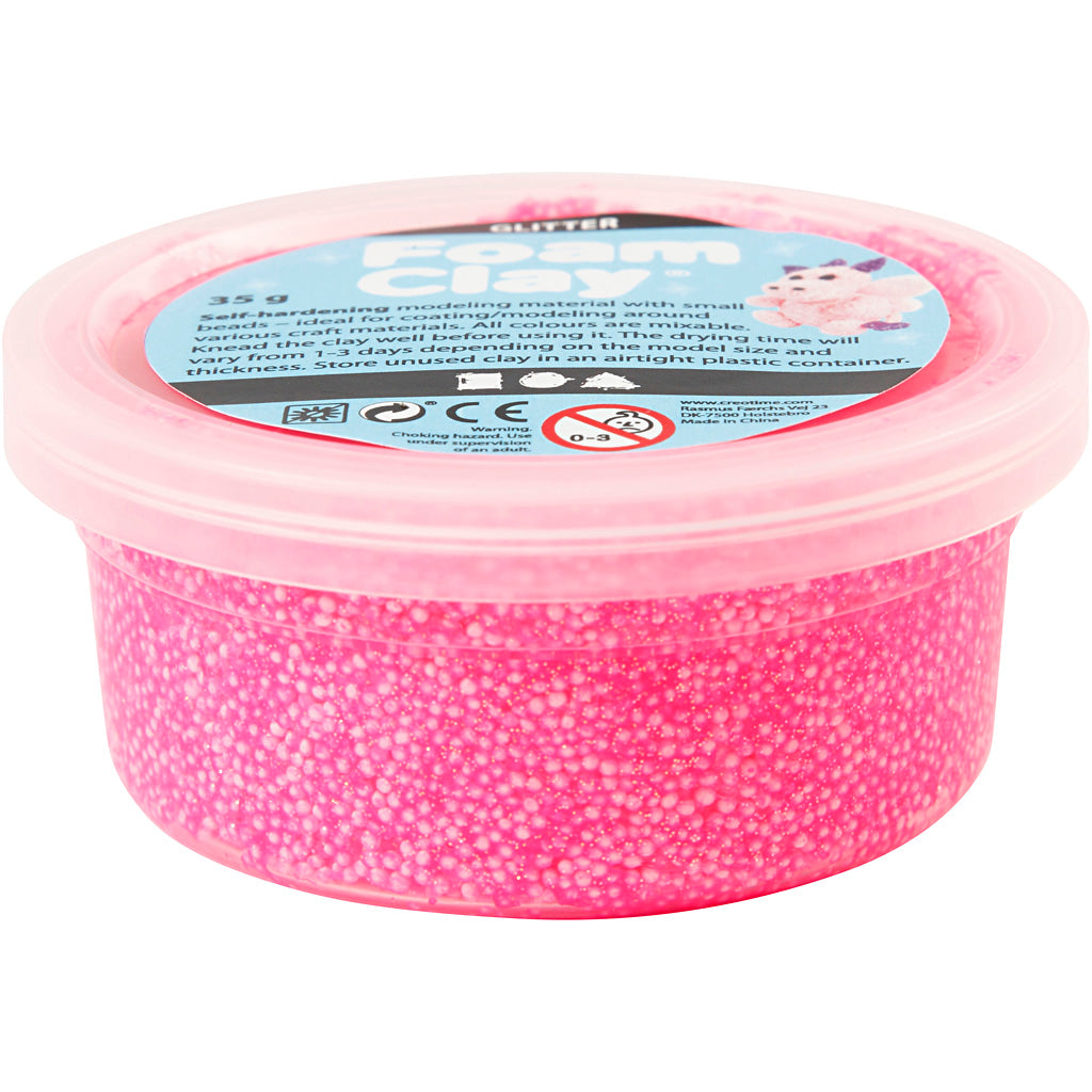 Creativ Company - Creativ Company Https://www.cchobby.nl/foam-clayr-glitter-roze-35-gr-1-doosje