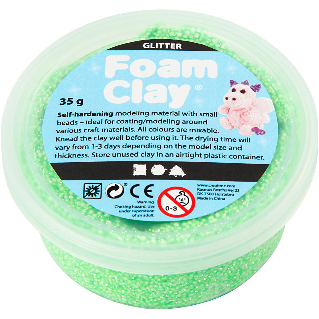 Creativ Company - Creativ Company Https://www.cchobby.nl/foam-clayr-glitter-groen-35-gr-1-doosje
