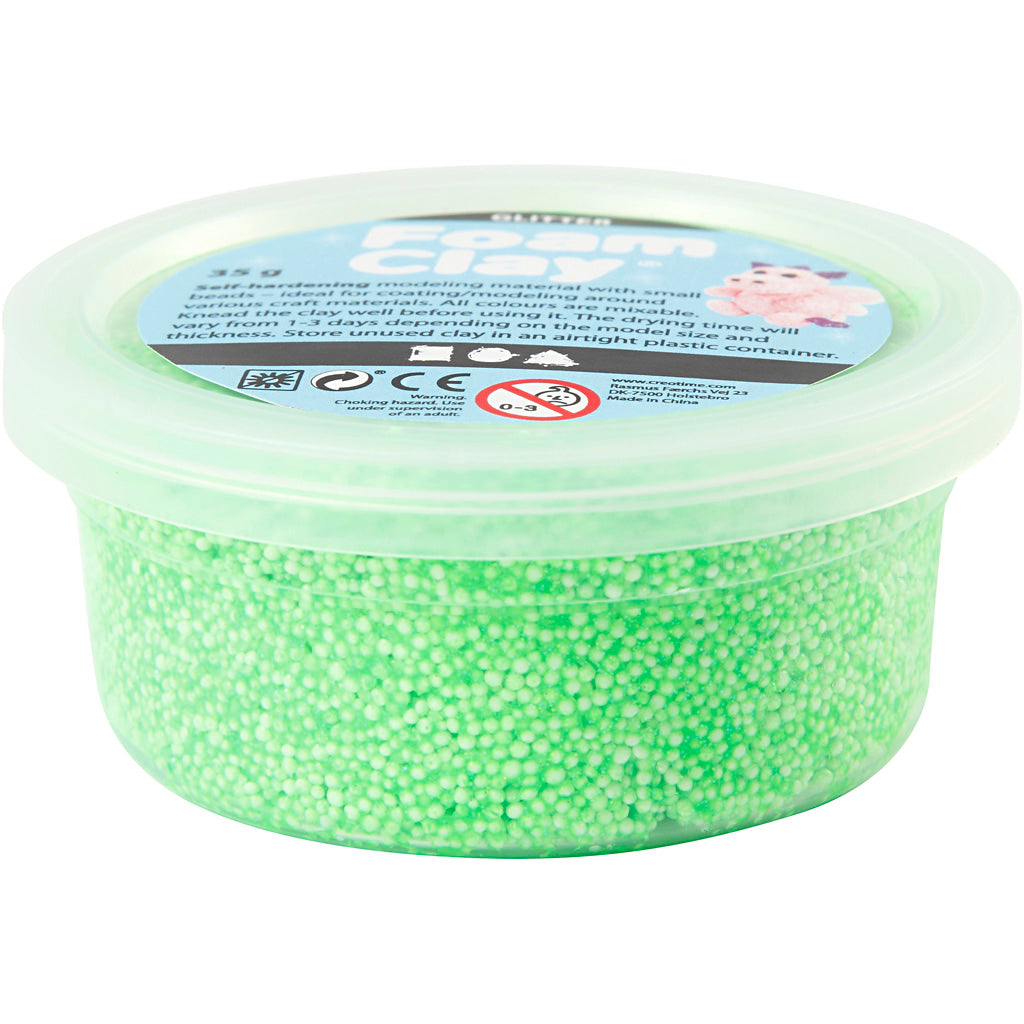 Creativ Company - Creativ Company Https://www.cchobby.nl/foam-clayr-glitter-groen-35-gr-1-doosje