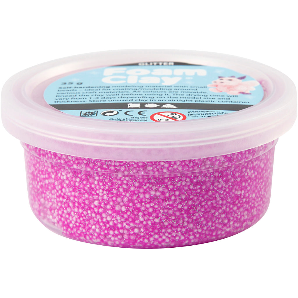 Creativ Company - Creativ Company Https://www.cchobby.nl/foam-clayr-glitter-paars-35-gr-1-doosje
