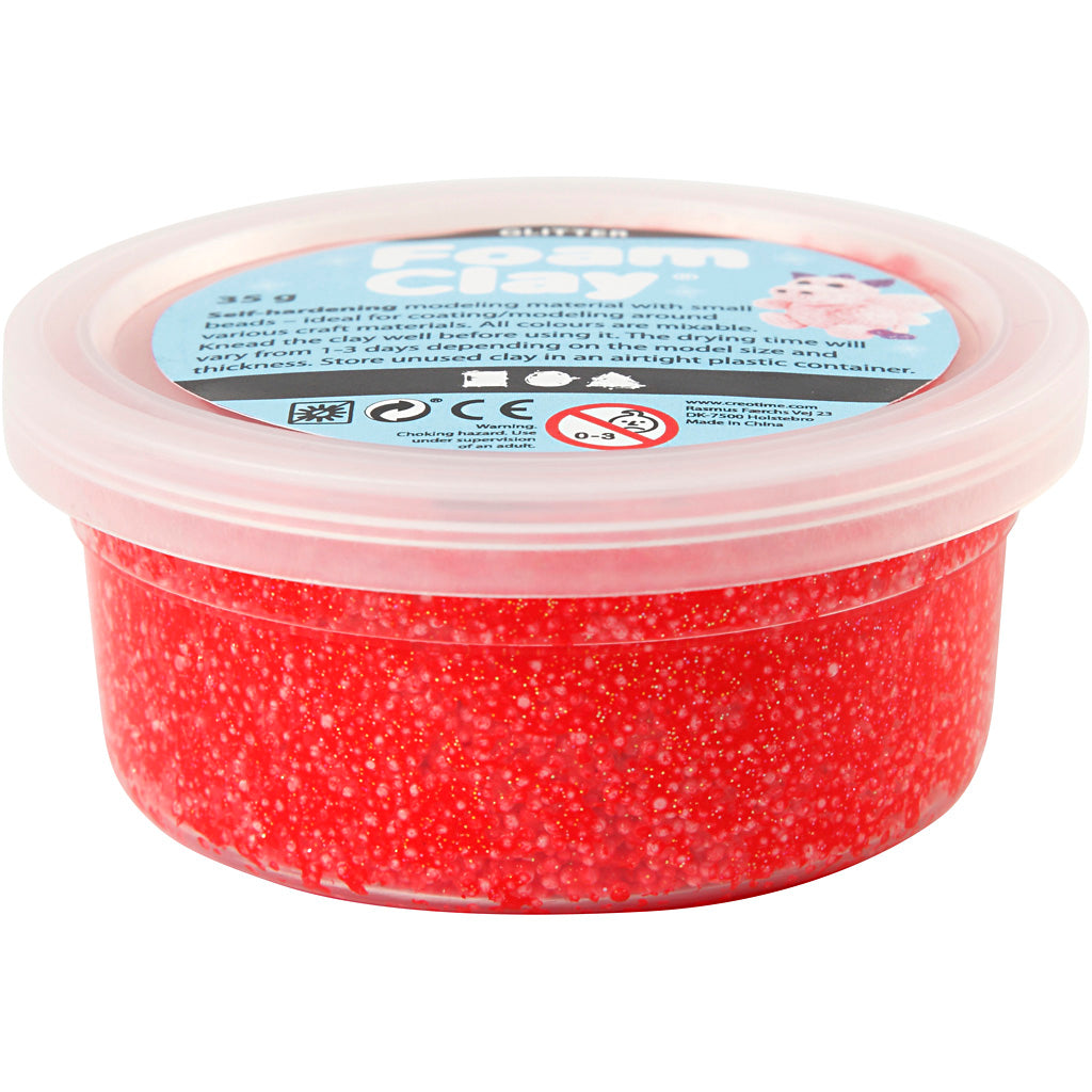 Creativ Company - Creativ Company Https://www.cchobby.nl/foam-clayr-glitter-rood-35-gr-1-doosje