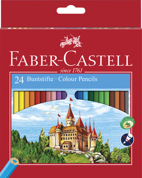 Faber castell potlood faber-castell classic kleur pak van 24