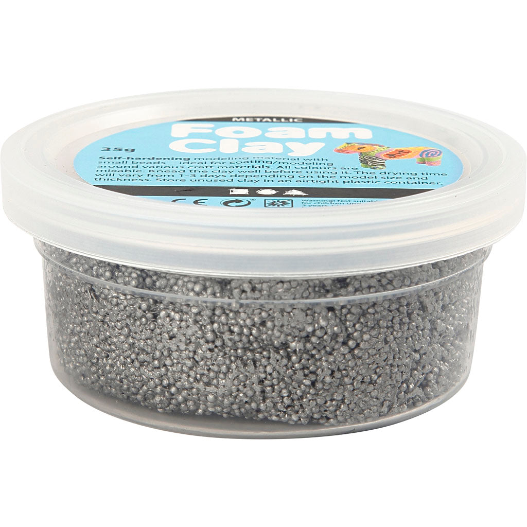 Foam Clay - Foam Clay Https://www.cchobby.nl/foam-clayr-metallic-zilver-35-gr-1-doosje