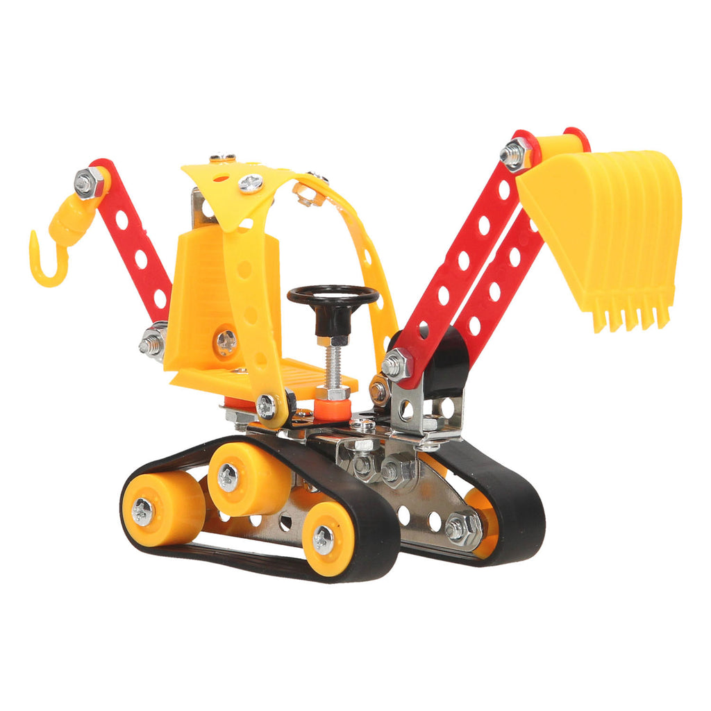 Constructieset mini graver rupsbanden, 93dlg.