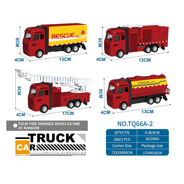Lobbes - Lobbes Pull back truck rood