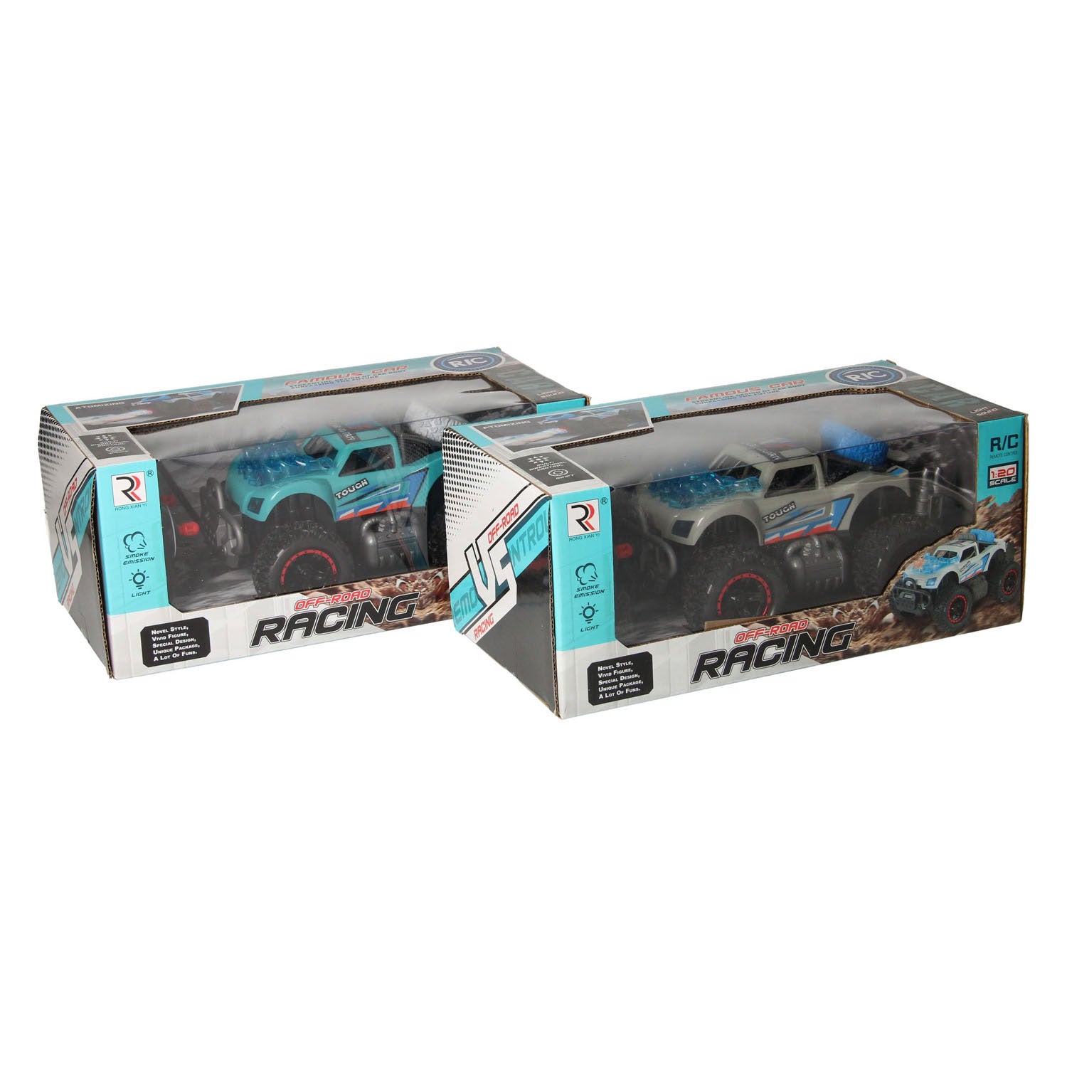 Rc - Rc Racing auto met licht & rookfunctie