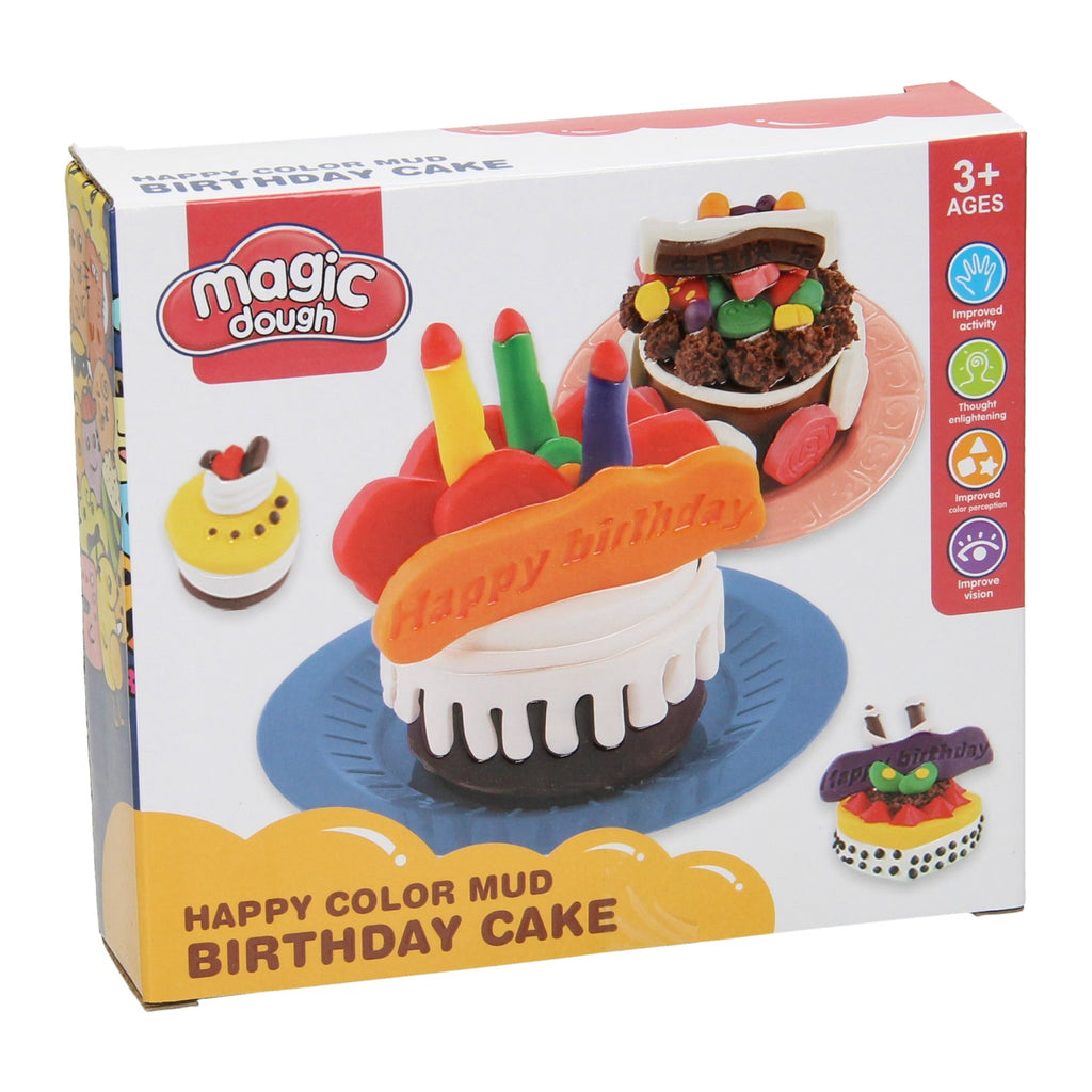 - Kleiset Eten Verjaardagstaart - 4 Kleuren Klei